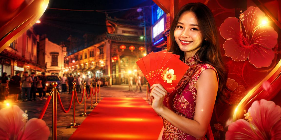 Paparan bonus sampul merah bergaya Melaka untuk pengguna platform sukan 86400