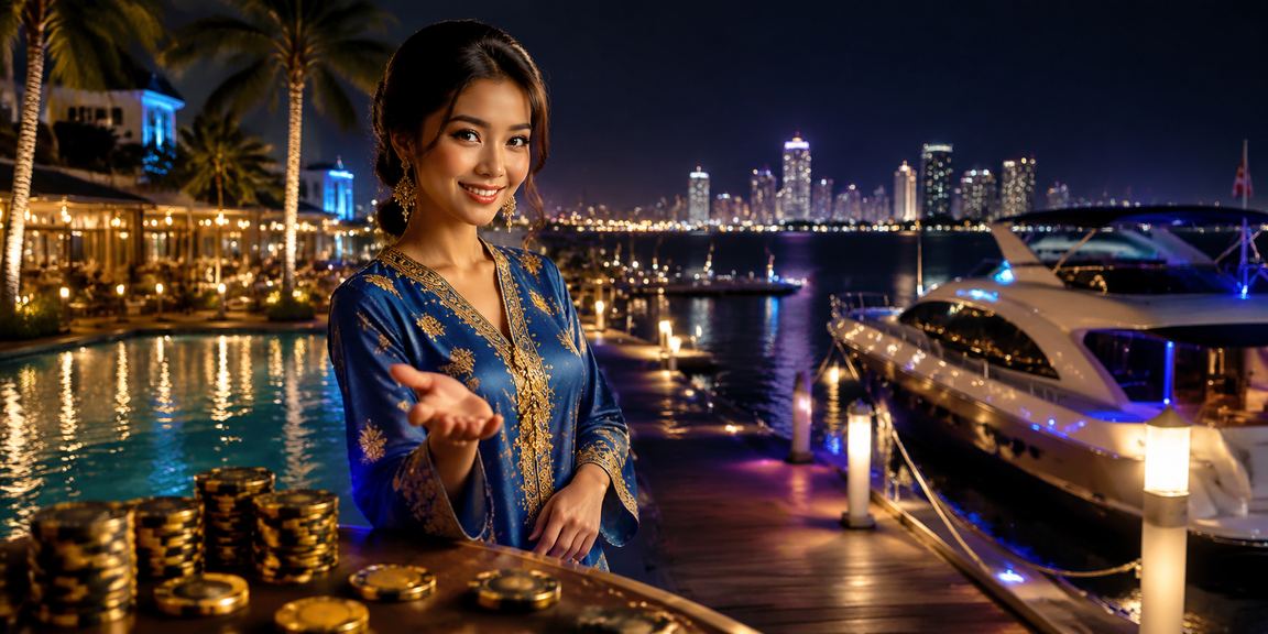 Paparan hiburan kasino Malaysia dengan pakaian baju kurung pada platform 86400